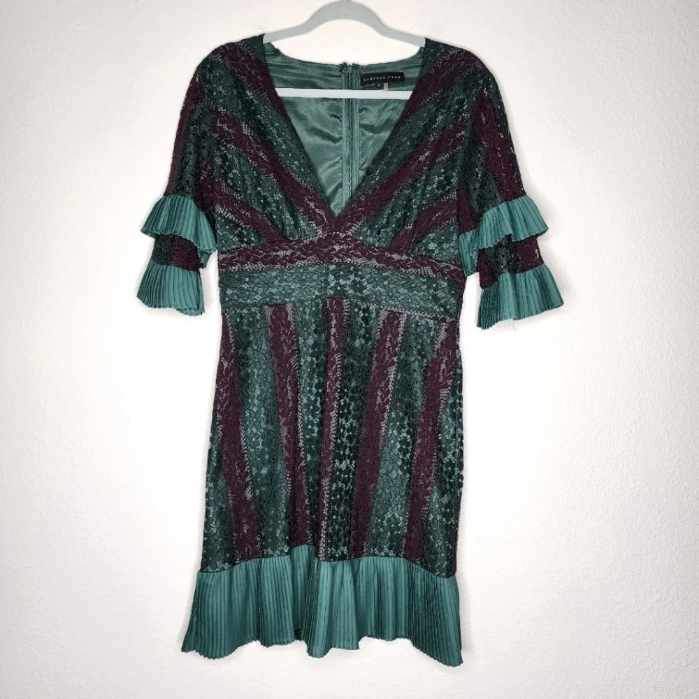Endless Rose Green Lace Midi Dress L